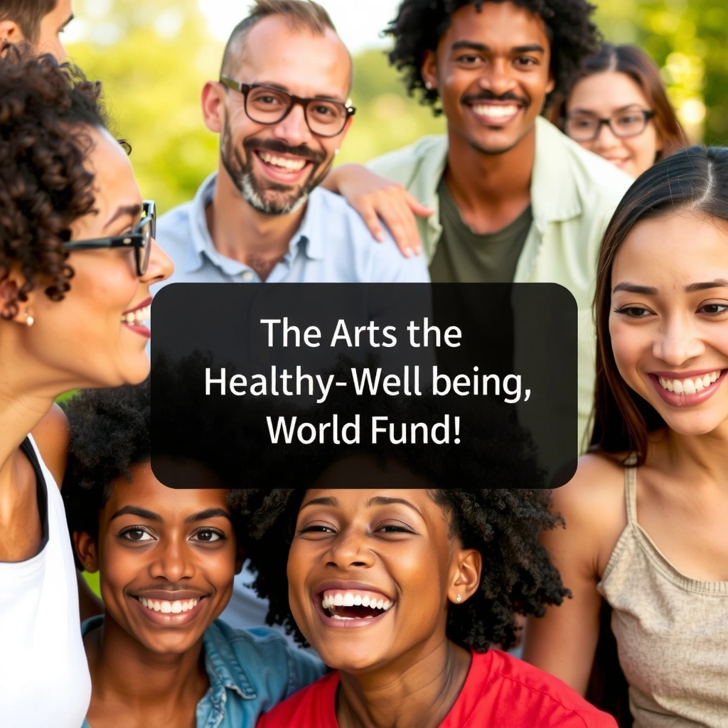 A diverse group of people smiling and interacting, symbolizing customer well-being and community.